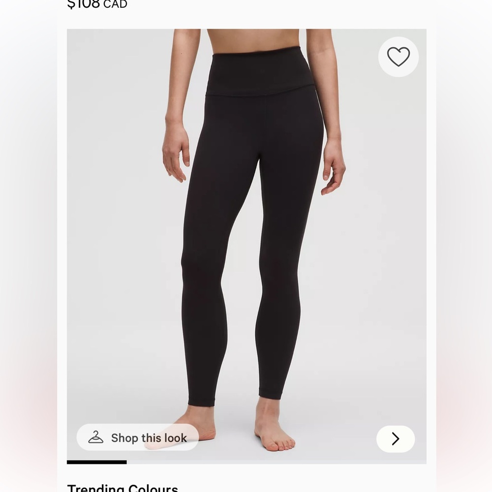 lululemon align black 26” leggings
